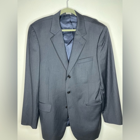 Jos. A. Bank Other - Joseph A Bank 100% WOOL Navy Blue/grey sports coat suit jacket SIZE 43